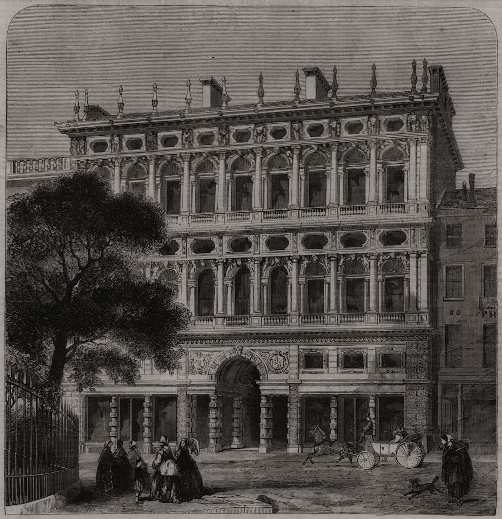 Offices of the Life Association of Scotland, Princes Street, Edinburgh 1859